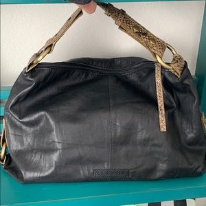 BCBG MaxAzria Black leather purse